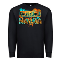 Black basketball nana with leopard Premium Sweatshirt - Zillion Design Studio
