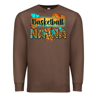 Chestnut basketball nana with leopard Premium Sweatshirt - Zillion Design Studio