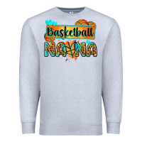 Heather Grey basketball nana with leopard Premium Sweatshirt - Zillion Design Studio