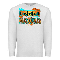 Oatmeal Heather basketball nana with leopard Premium Sweatshirt - Zillion Design Studio