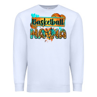 White basketball nana with leopard Premium Sweatshirt - Zillion Design Studio