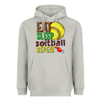 Moon Dust eat sleep softball repeat Heavyweight Hoodie - texasbilliewilder
