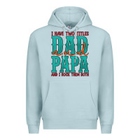 Blue Mist i have two titles dad and papa and i rock them both Premium Hoodie - Artiststas