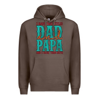 Coffee i have two titles dad and papa and i rock them both Premium Hoodie - Artiststas