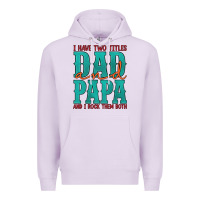 Lilac i have two titles dad and papa and i rock them both Premium Hoodie - Artiststas