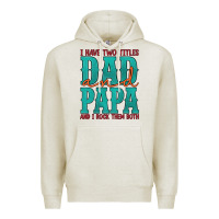 Oatmeal Heather i have two titles dad and papa and i rock them both Premium Hoodie - Artiststas