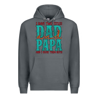 Rock i have two titles dad and papa and i rock them both Premium Hoodie - Artiststas