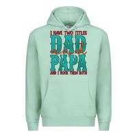 Seafoam i have two titles dad and papa and i rock them both Premium Hoodie - Artiststas