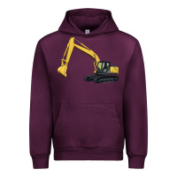 Mauve Wine excavator Urban Hoodie - Artiststas