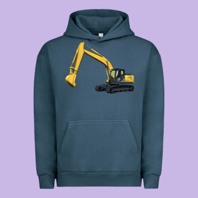 Excavator Urban Hoodie Designed By Artiststas