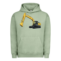 Pigment Oil Green excavator Urban Hoodie - Artiststas