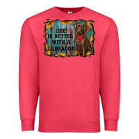 Cardinal life is better with a labrador Premium Sweatshirt - RanaPortraitStore
