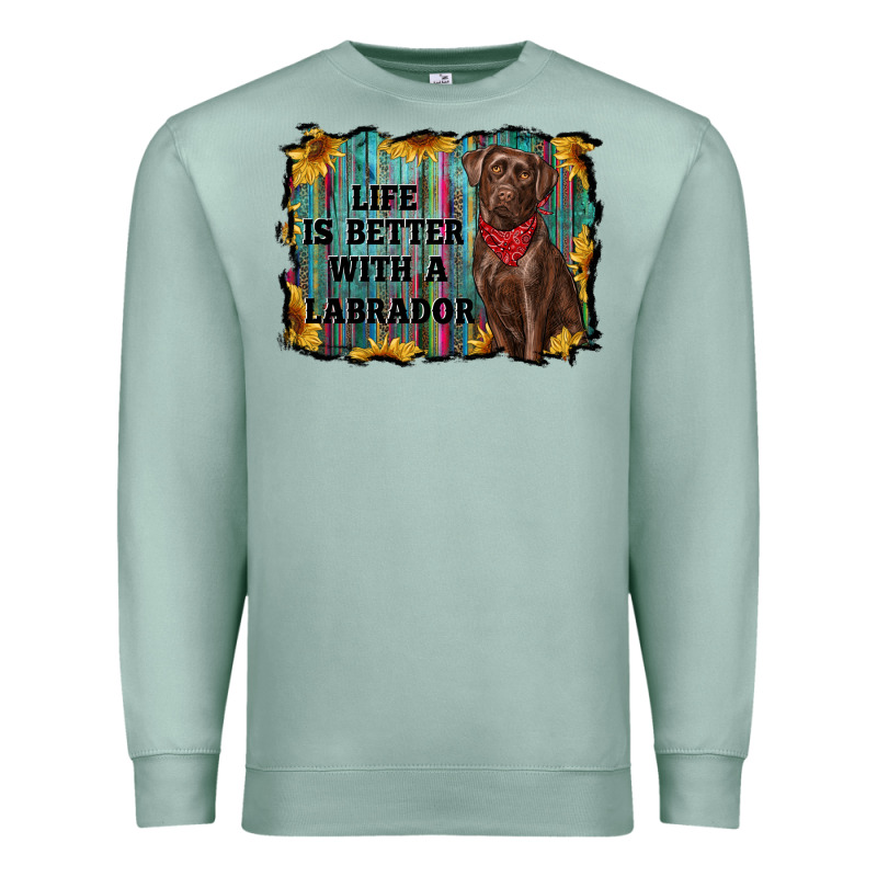 Life Is Better With A Labrador Premium Sweatshirt by RanaPortraitStore | Teevron