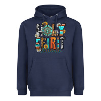 Navy holy spirit activate Heavyweight Hoodie - Zillion Design Studio