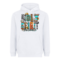 White holy spirit activate Heavyweight Hoodie - Zillion Design Studio