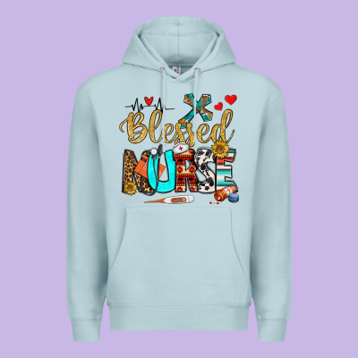 Blessed Nurse Premium Hoodie Designed By Bundleandbundleshop