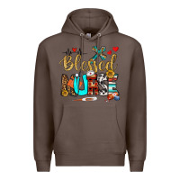 Coffee blessed nurse Premium Hoodie - BundleAndBundleShop