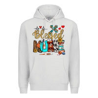 Dove Grey blessed nurse Premium Hoodie - BundleAndBundleShop