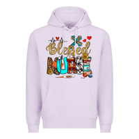 Lilac blessed nurse Premium Hoodie - BundleAndBundleShop
