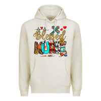 Oatmeal Heather blessed nurse Premium Hoodie - BundleAndBundleShop