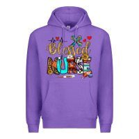 Purple blessed nurse Premium Hoodie - BundleAndBundleShop