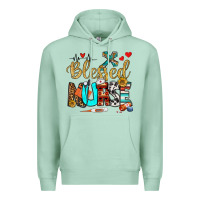 Seafoam blessed nurse Premium Hoodie - BundleAndBundleShop