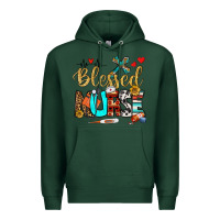 Sports Green blessed nurse Premium Hoodie - BundleAndBundleShop