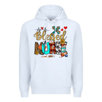 White blessed nurse Premium Hoodie - BundleAndBundleShop