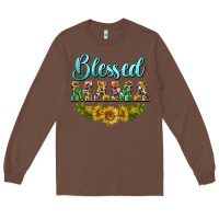 Chestnut blessed mama Long Sleeve Tee - BarkalooDesign