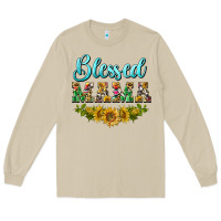 Mushroom blessed mama Long Sleeve Tee - BarkalooDesign