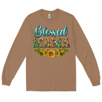 Toasted Coconut blessed mama Long Sleeve Tee - BarkalooDesign