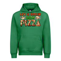 Emerald life is better with pizza Urban Hoodie - AdoDesignShop