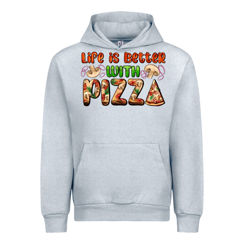 Life Is Better With Pizza Urban Hoodie by AdoDesignShop | Teevron