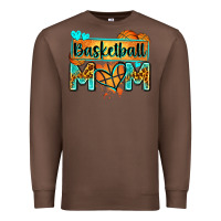 Chestnut basketball mom with leopard Premium Sweatshirt - Zillion Design Studio