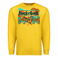 Lemon basketball mom with leopard Premium Sweatshirt - Zillion Design Studio