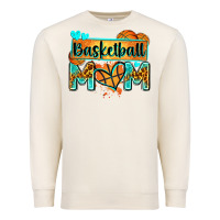 Sandshell basketball mom with leopard Premium Sweatshirt - Zillion Design Studio