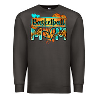 Smoke basketball mom with leopard Premium Sweatshirt - Zillion Design Studio