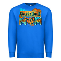 True Royal basketball mom with leopard Premium Sweatshirt - Zillion Design Studio