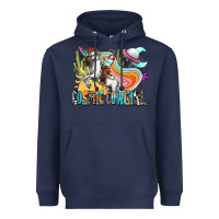 Navy cosmic cowgirl Heavyweight Hoodie - Zillion Design Studio