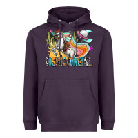 Plum cosmic cowgirl Heavyweight Hoodie - Zillion Design Studio