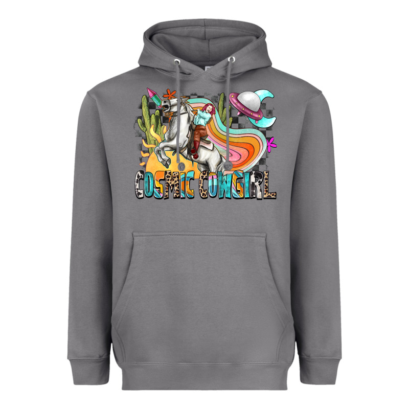 Cosmic Cowgirl Heavyweight Hoodie by Zillion Design Studio | Teevron
