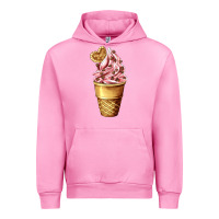 Fuchsia Pink ice cream fast food Urban Hoodie - AdoDesignShop