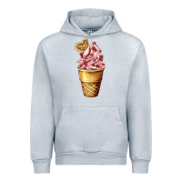 Heather Grey ice cream fast food Urban Hoodie - AdoDesignShop