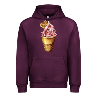Mauve Wine ice cream fast food Urban Hoodie - AdoDesignShop
