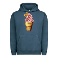 Pigment Midnight Navy ice cream fast food Urban Hoodie - AdoDesignShop
