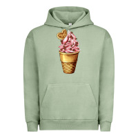 Pigment Oil Green ice cream fast food Urban Hoodie - AdoDesignShop
