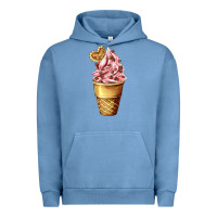Pigment Pebble Blue ice cream fast food Urban Hoodie - AdoDesignShop
