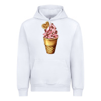 White ice cream fast food Urban Hoodie - AdoDesignShop