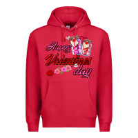 Cardinal happy valentines day Premium Hoodie - AdoDesignShop