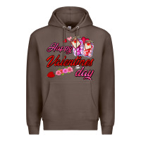Coffee happy valentines day Premium Hoodie - AdoDesignShop